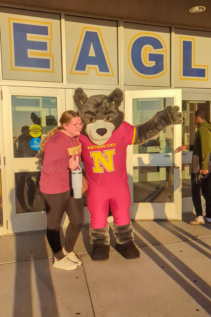 CHS student with Thunder