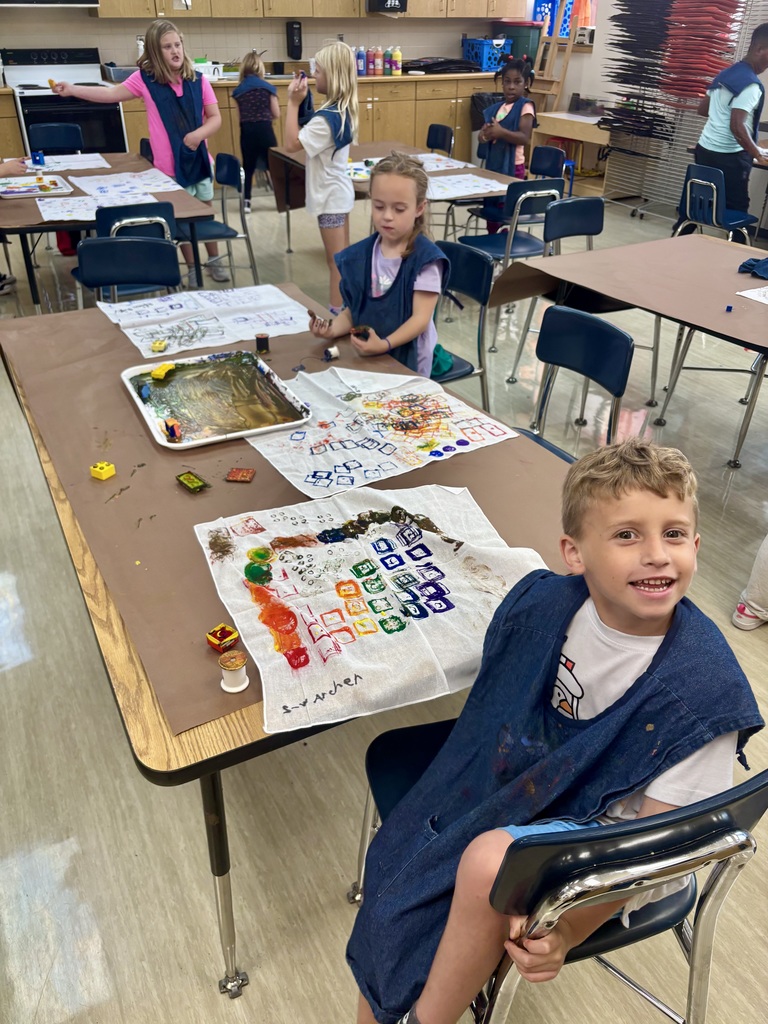 O.M. Tiffany students working on wearable art projects