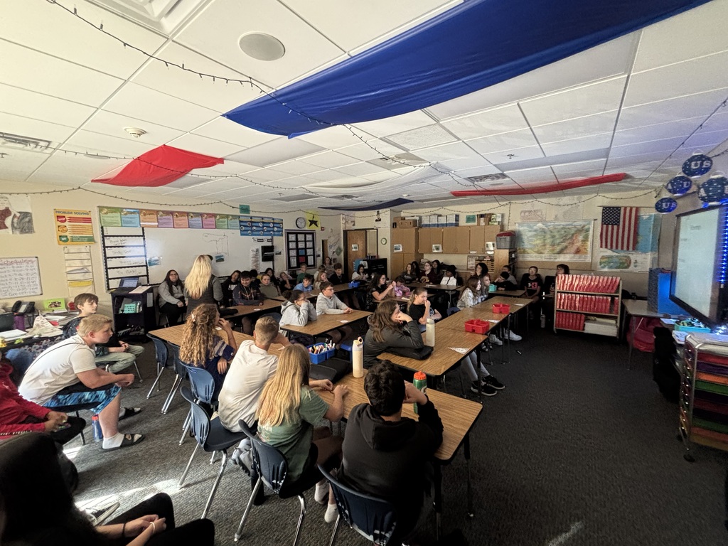 Ms. Hiles and Ms. K Thompson combined classes last week to learn about 9/11 and migration.