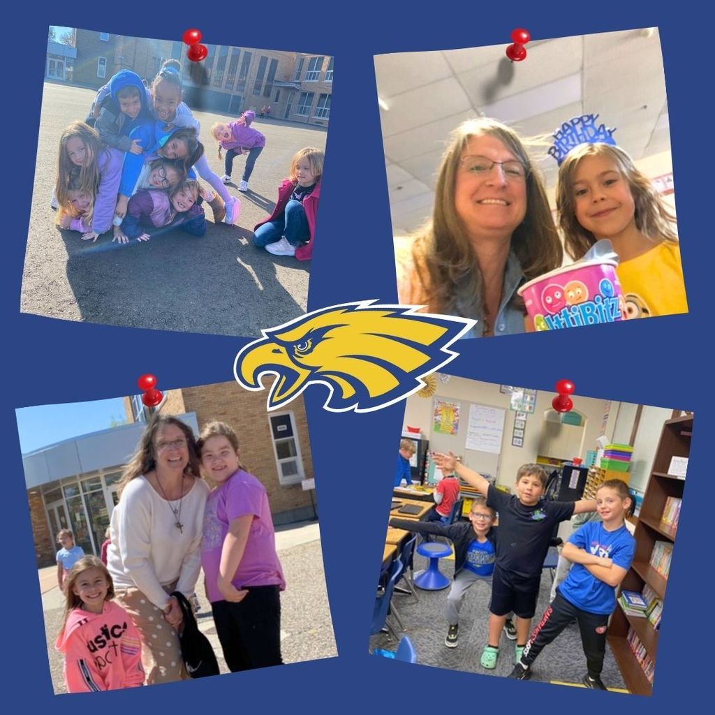 Photos of Mrs. Allen and O.M. Tiffany students