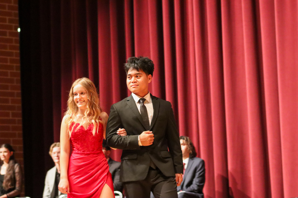 Homecoming royalty at coronation