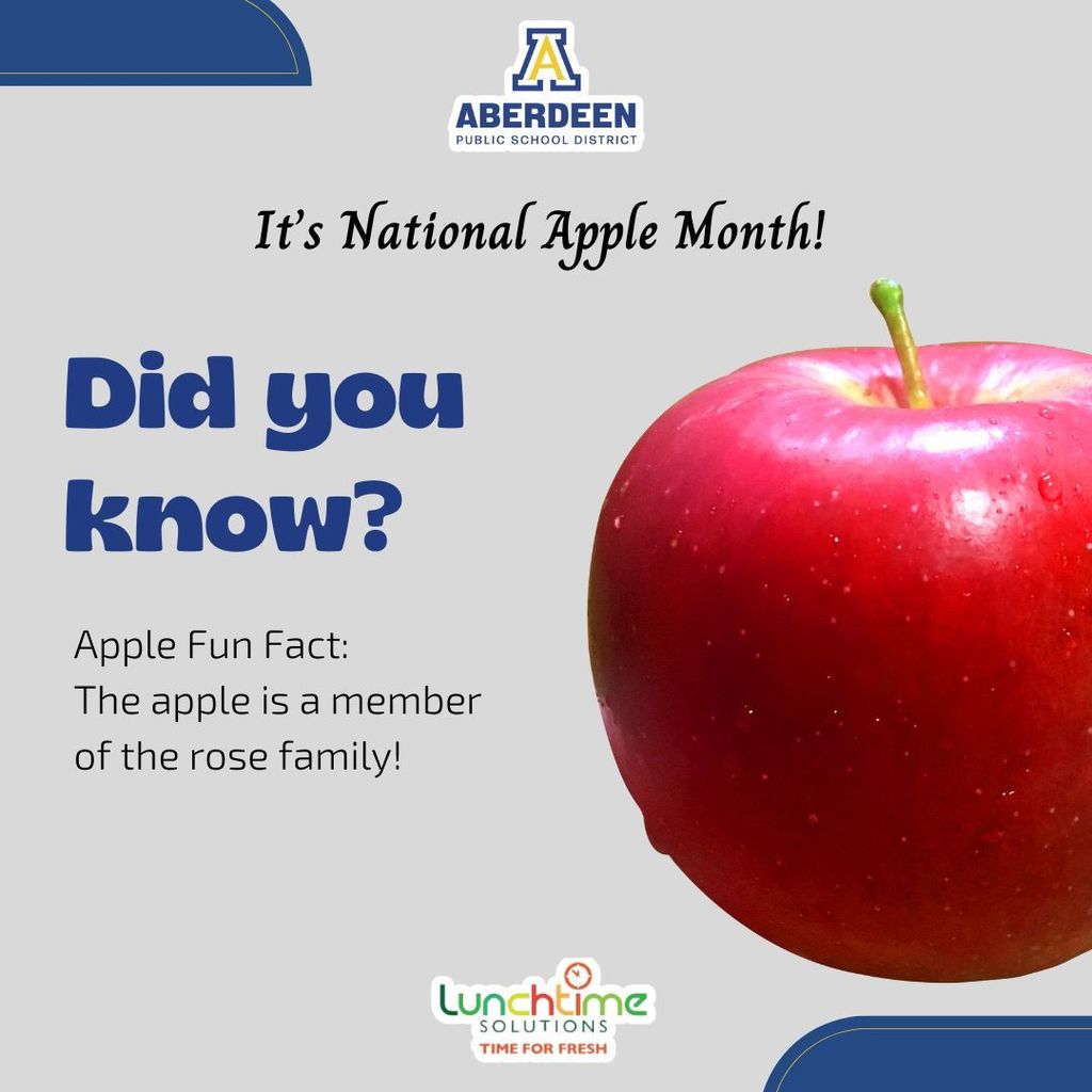 The apple is a member of the rose family!