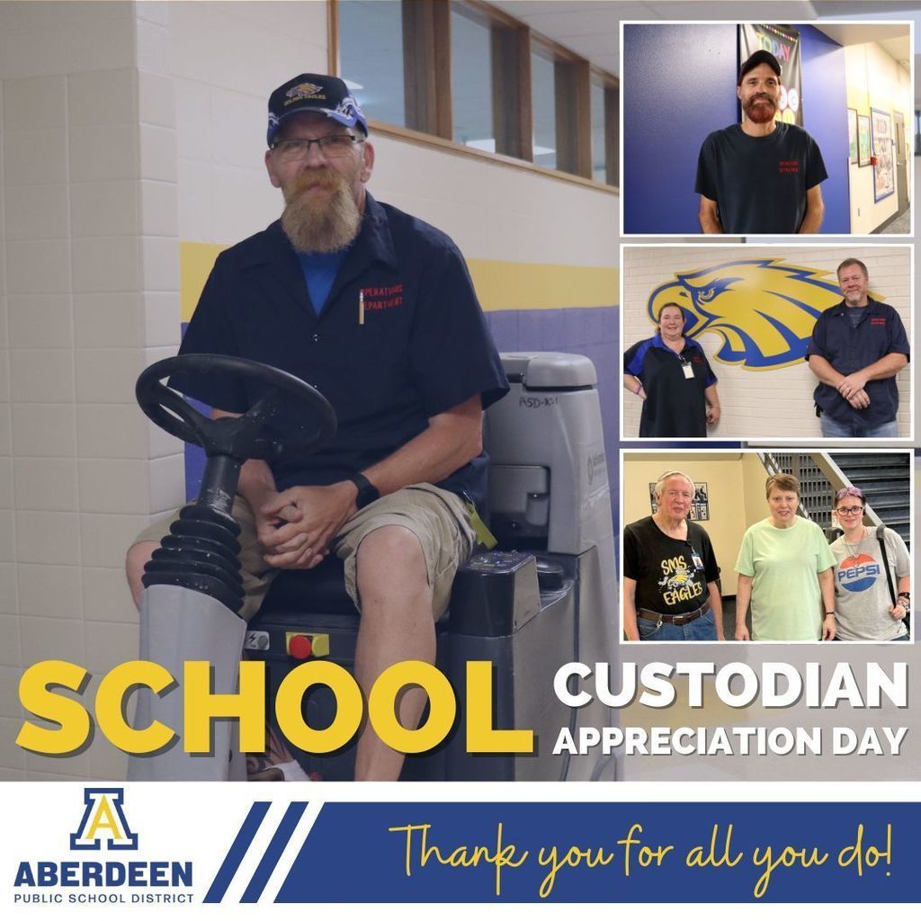 School custodian appreciation day - thank you for all you do!