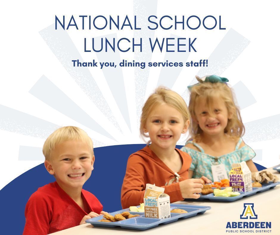 National School Lunch Week - students in cafeteria