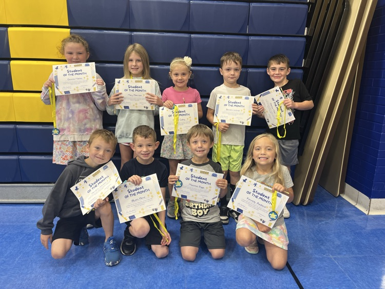 September Students of the Month for May Overby 