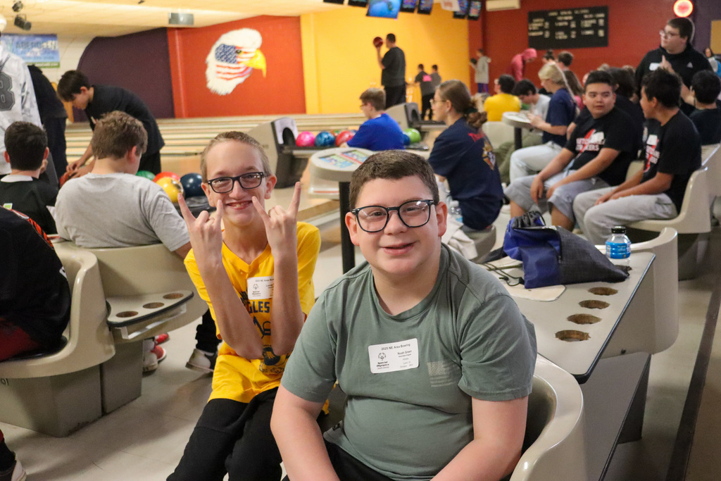 Golden Eagle bowlers at the Village Bowl
