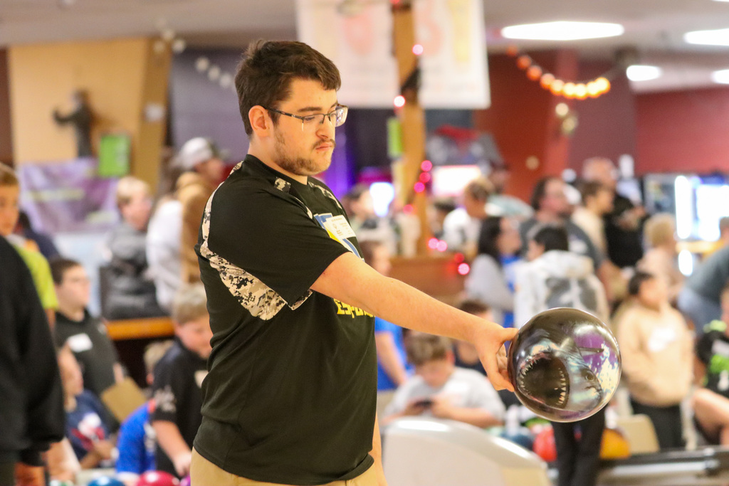 Golden Eagle bowlers at the Village Bowl