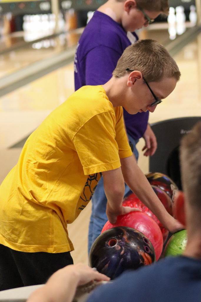 Golden Eagle bowlers at the Village Bowl