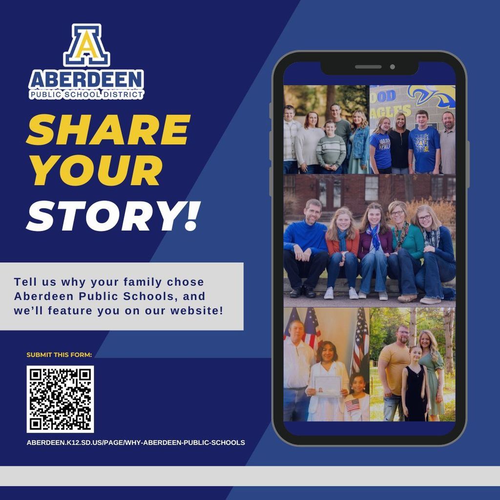 Share your story! Tell us why your family chose Aberdeen Public Schools: aberdeen.k12.sd.us/page/why-aberdeen-public-schools