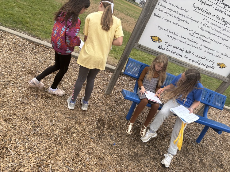 May Overby Number Ninjas has a great time on their scavenger hunt with the FBLA group from CHS!