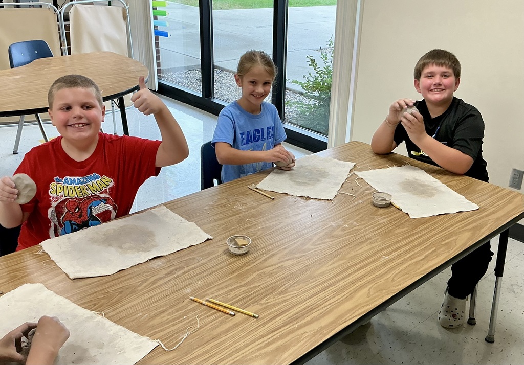 Clay art unit at Mike Miller Elementary