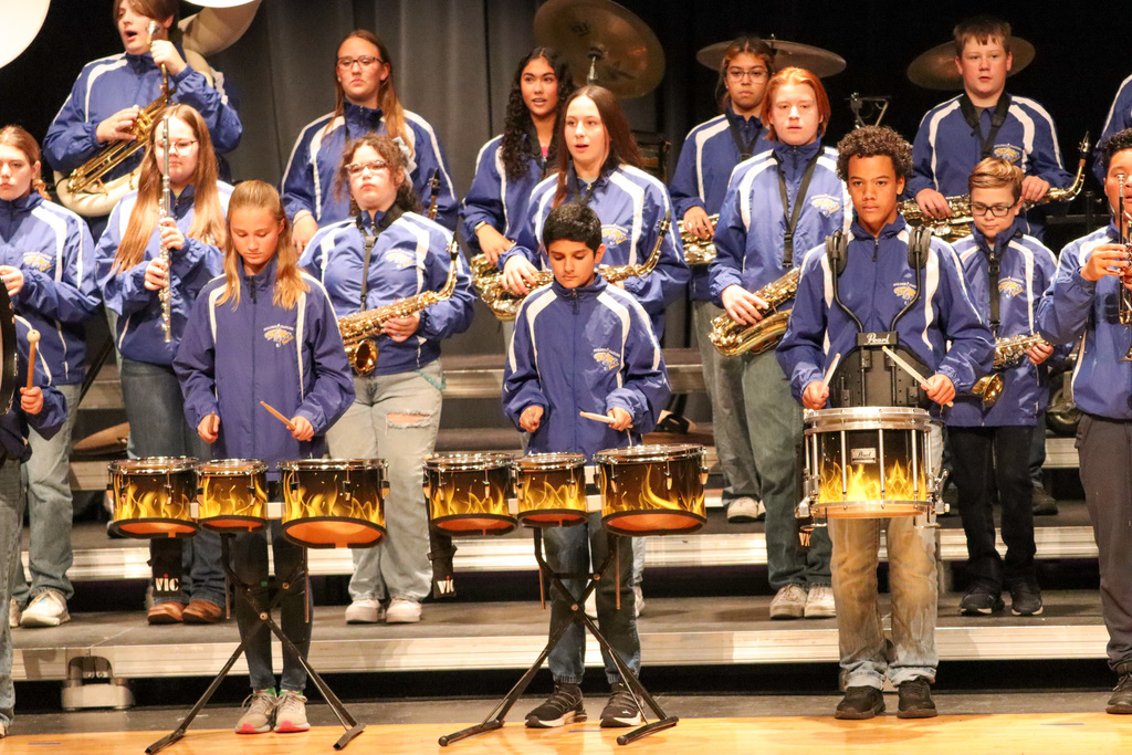 Indoor Marching Band Concert at CHS