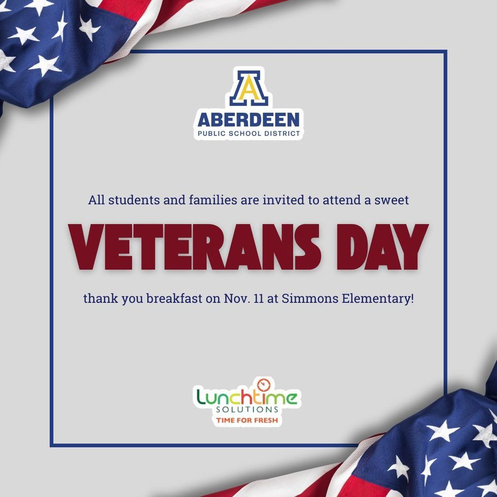 Veterans Day breakfast at Simmons Elementary