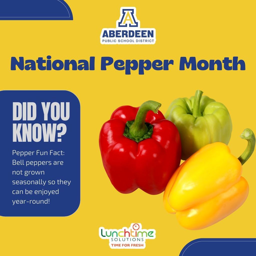Did you Know? Pepper Fun Fact: Bell peppers are not grown seasonally so they can be enjoyed year-round!