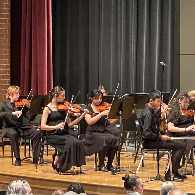 Orchestra warming up