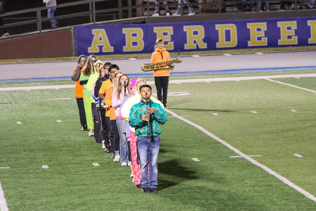 CHS marching band at halftime