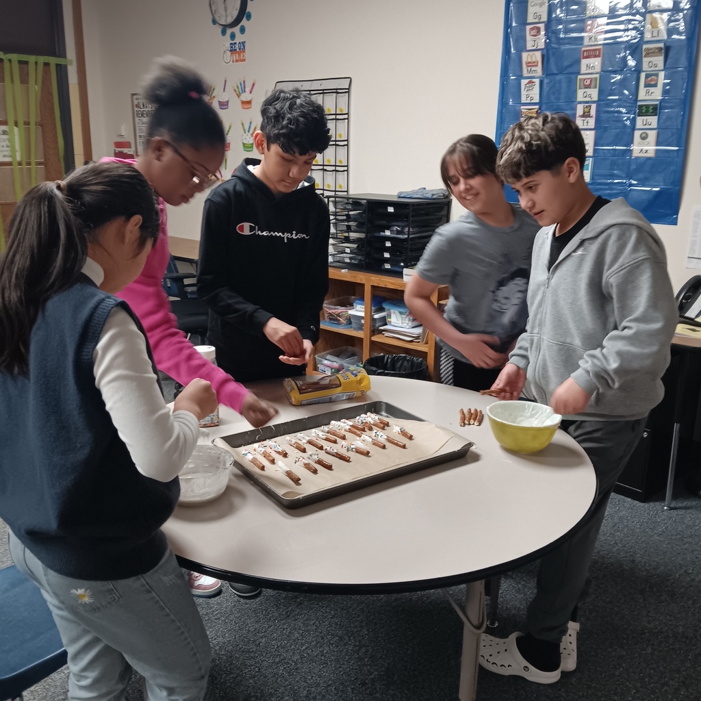 Making a snack and having fun