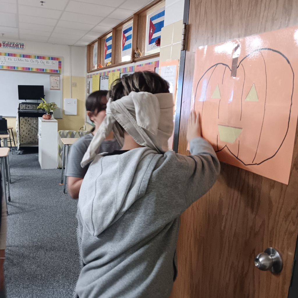 Pin the nose on the jack-o-lantern