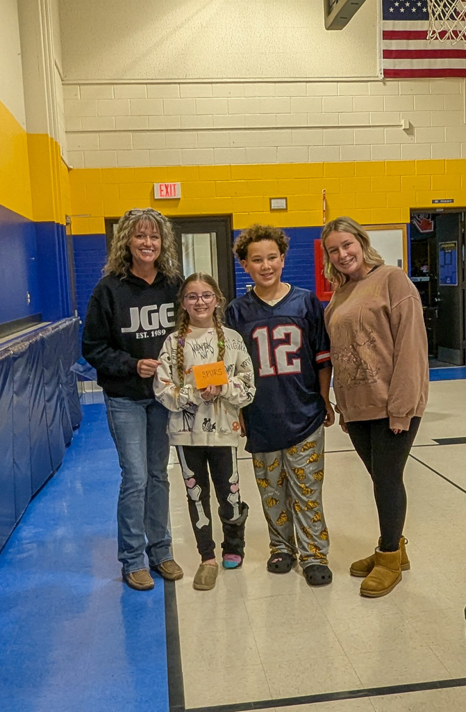 May Overby students with SPURS representatives