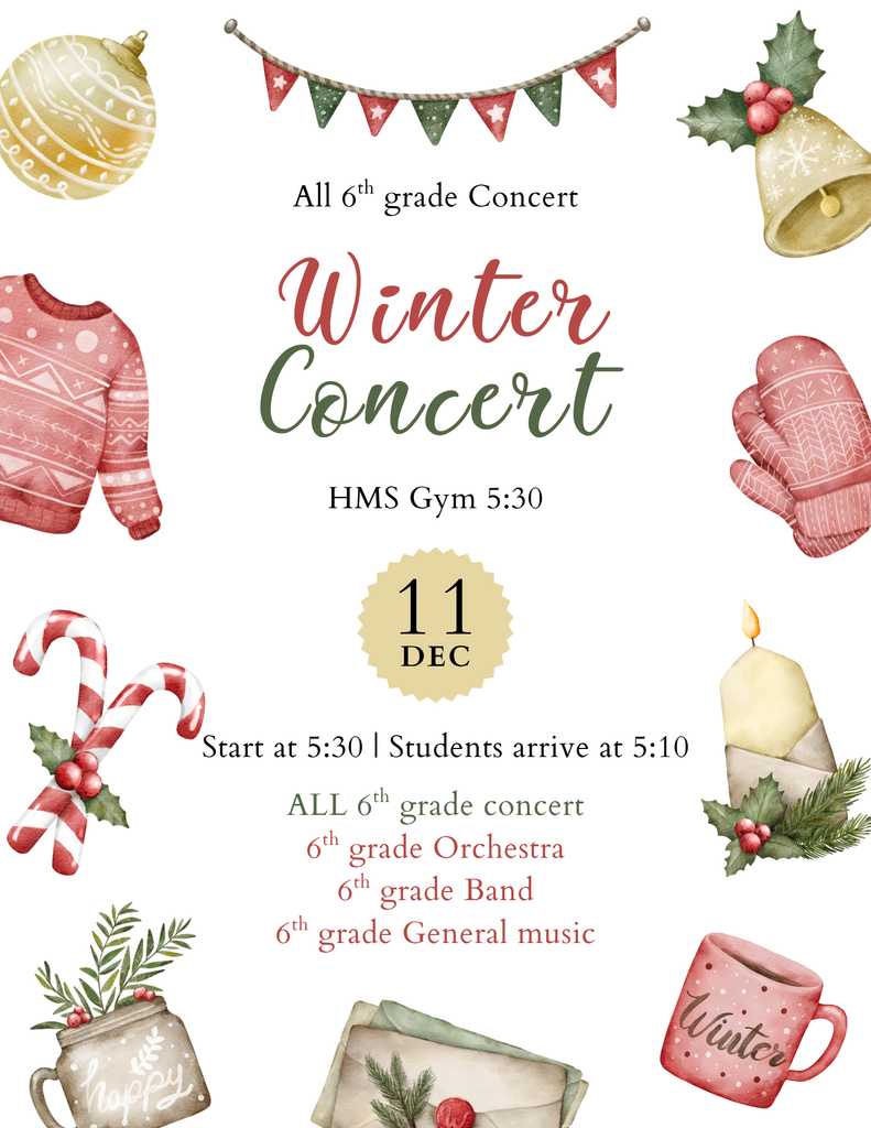 Winter Concert 6th grade