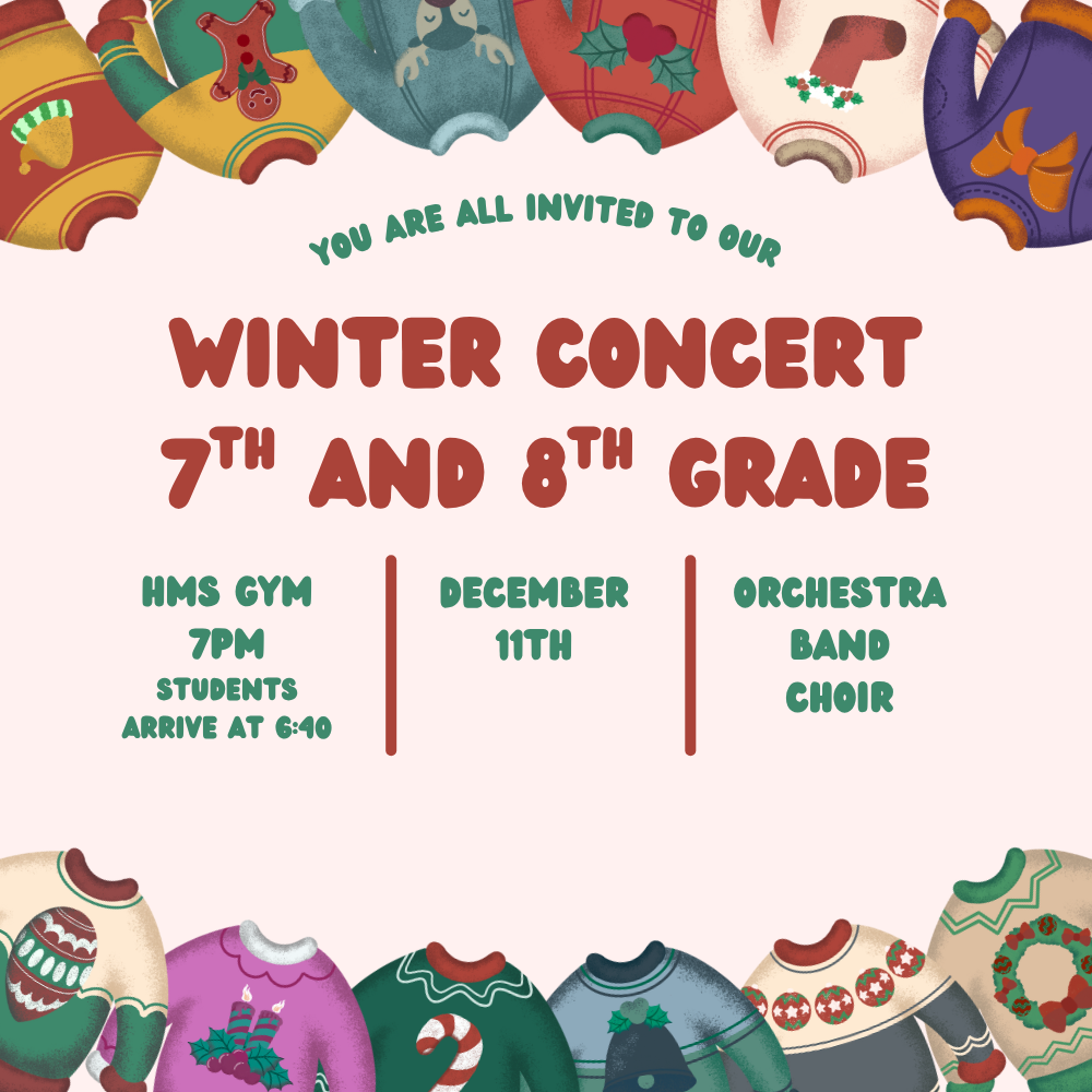 HMS Winter Concert 7th & 8th grade