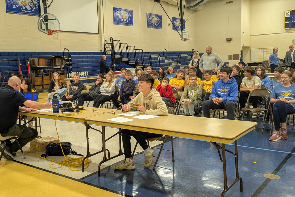 Aberdeen Public Schools middle school students at a math counts competition