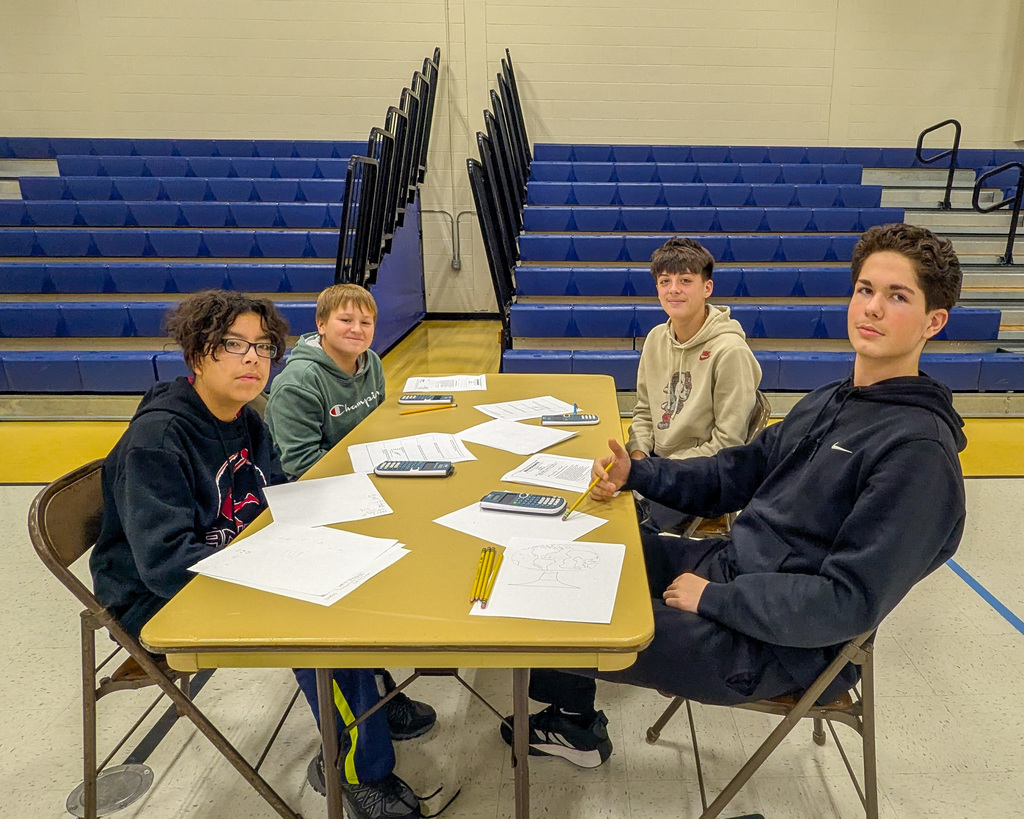 Aberdeen Public Schools middle school students at a math counts competition