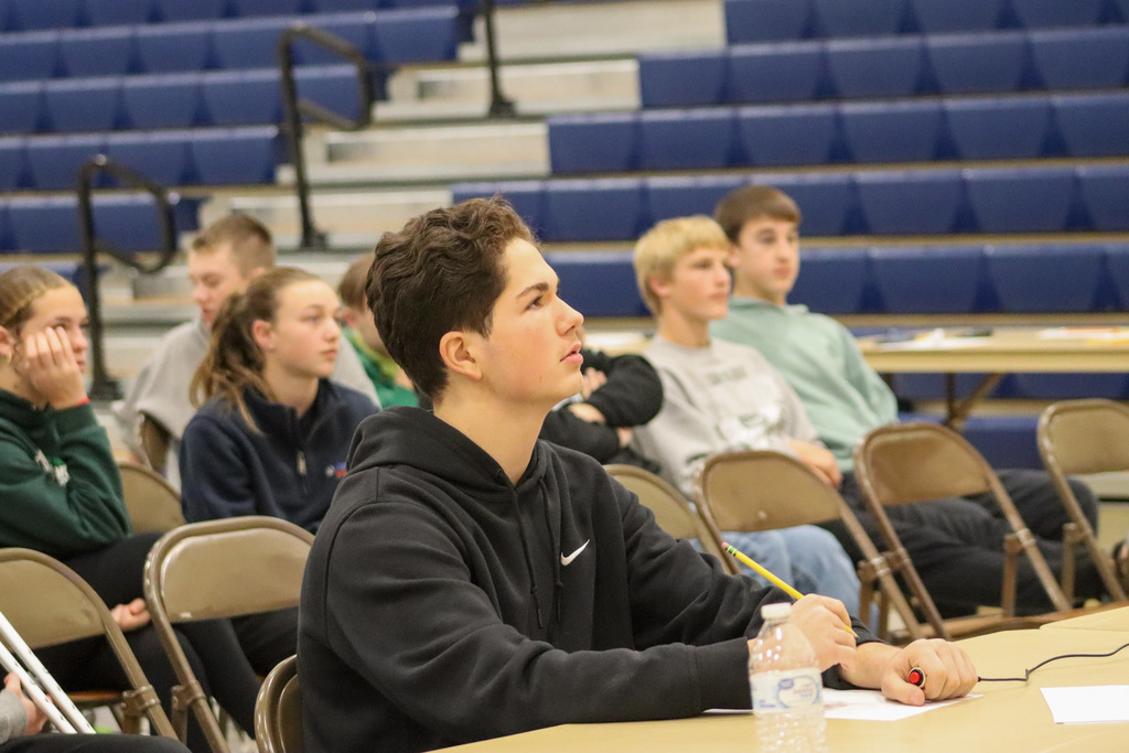 Aberdeen Public Schools middle school student at a math counts competition