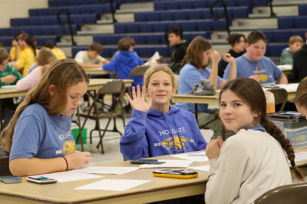 Aberdeen Public Schools middle school students at a math counts competition