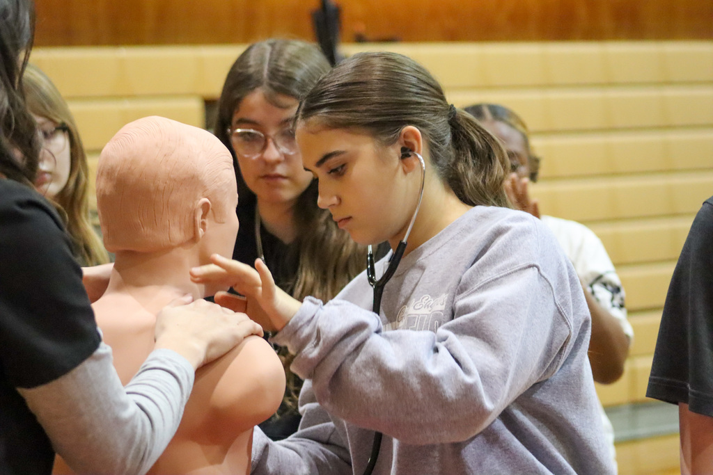 SMS student at Camp Med