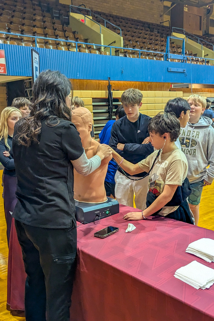 SMS students at Camp Med