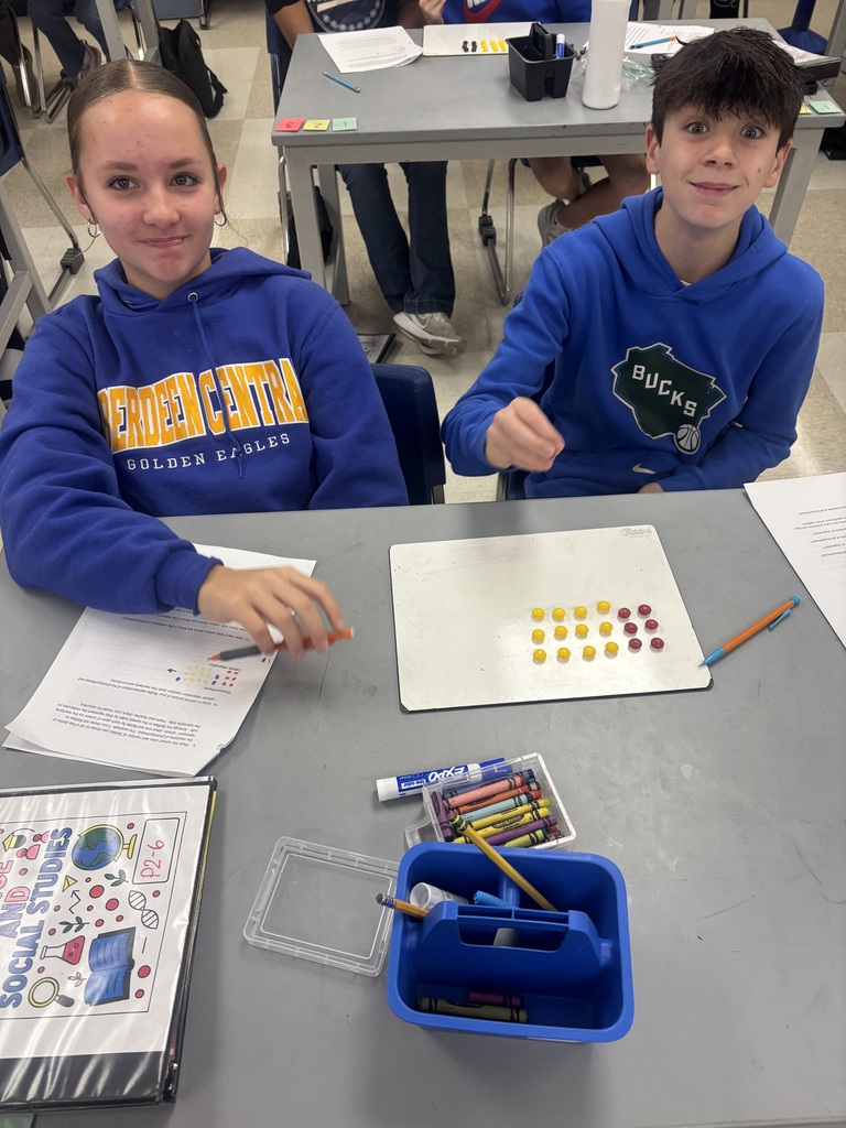 Last week, the 7th-grade students participated in a hands-on activity using Skittles to model the processes of photosynthesis and cellular respiration.