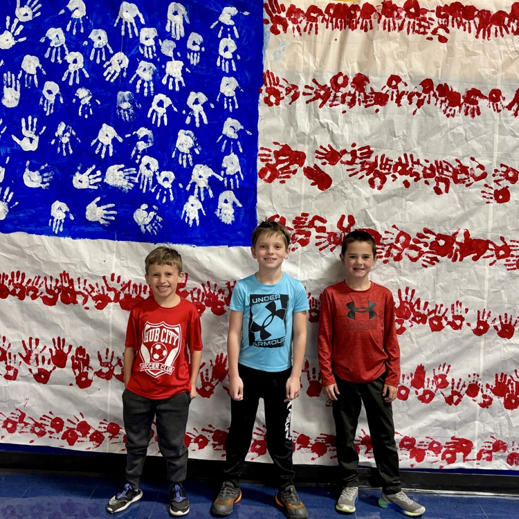 Students stand in front of the completed project!