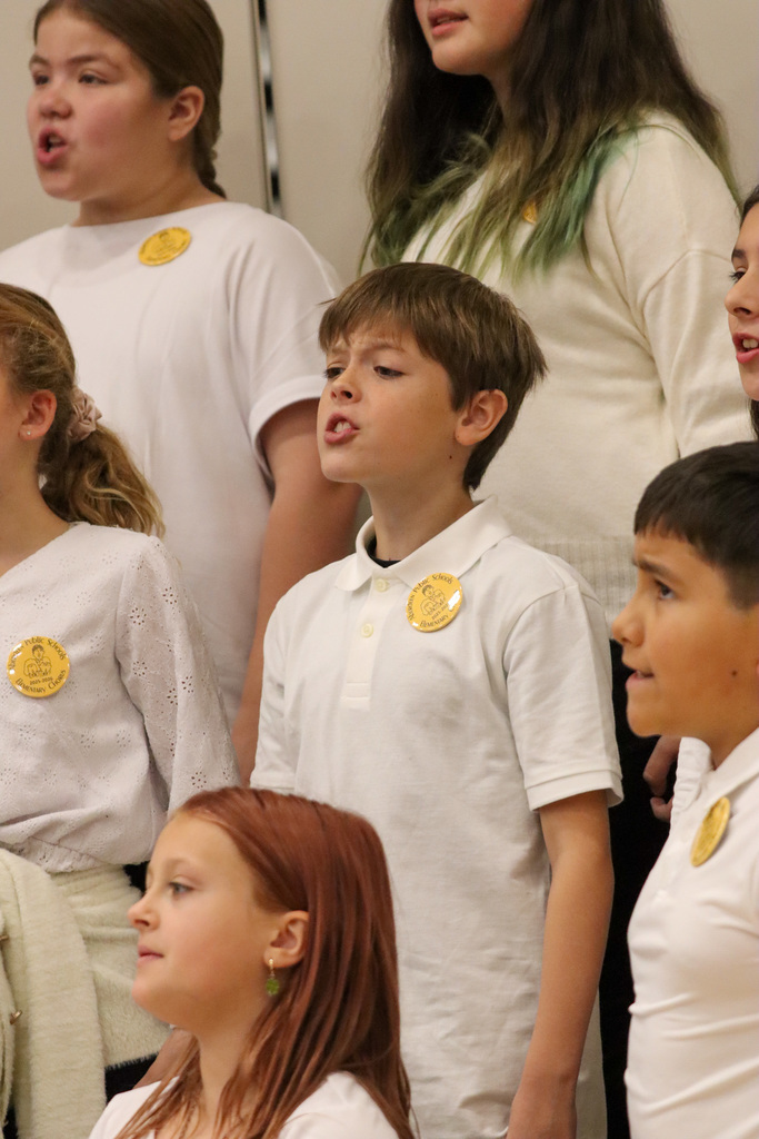 Elementary Chorus performing at the CHS Veterans Day Program
