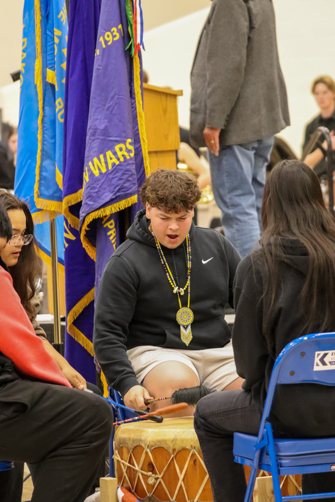 Drum Circle  performing at the CHS Veterans Day Program