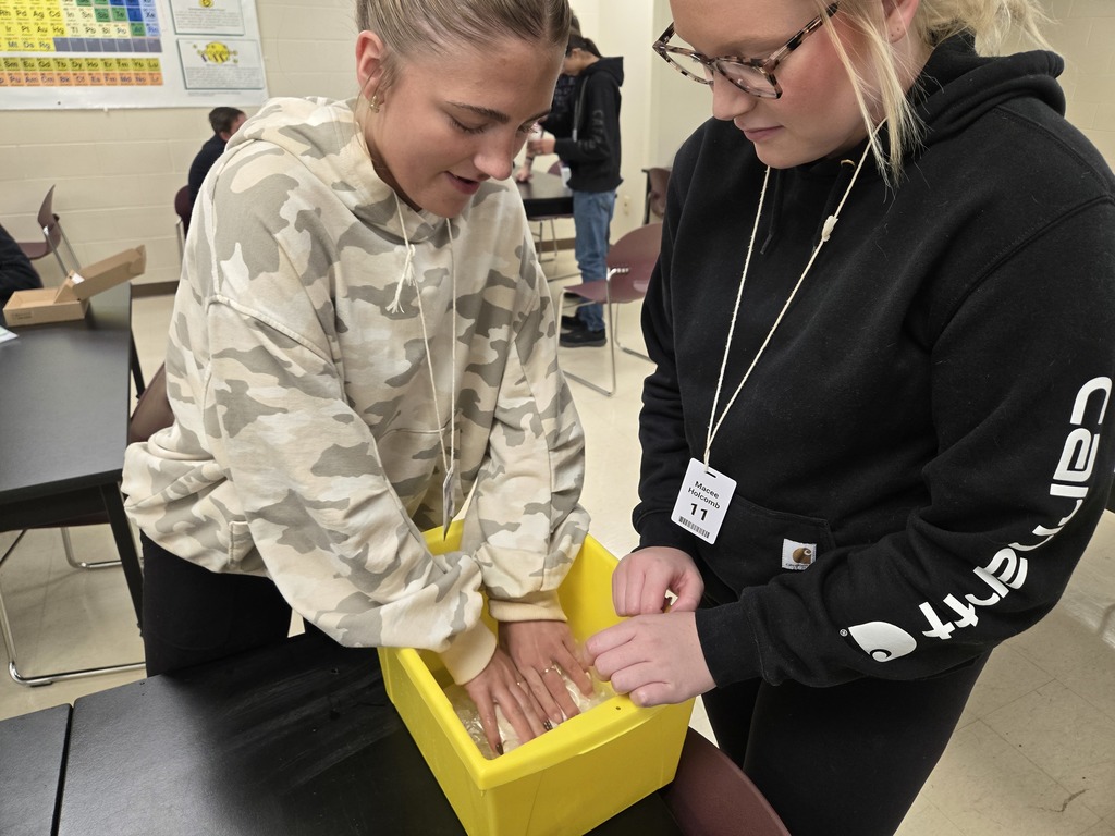 CHS Physics students applying the Laws of Thermodynamics to make Ice Cream!