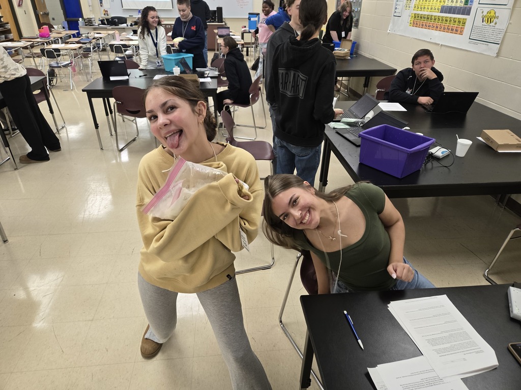 CHS Physics students applying the Laws of Thermodynamics to make Ice Cream!