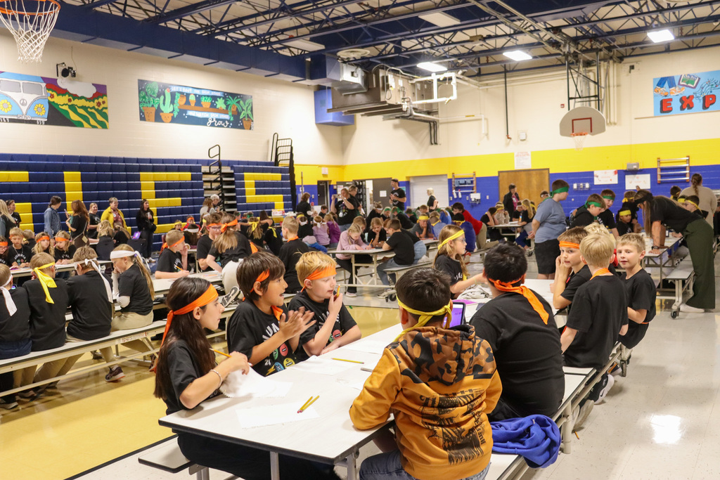 Number Ninjas at the Elementary Competition at O.M. Tiffany