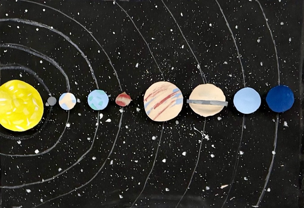 A detailed model illustrating accurate relative planet sizes and distance spacing.