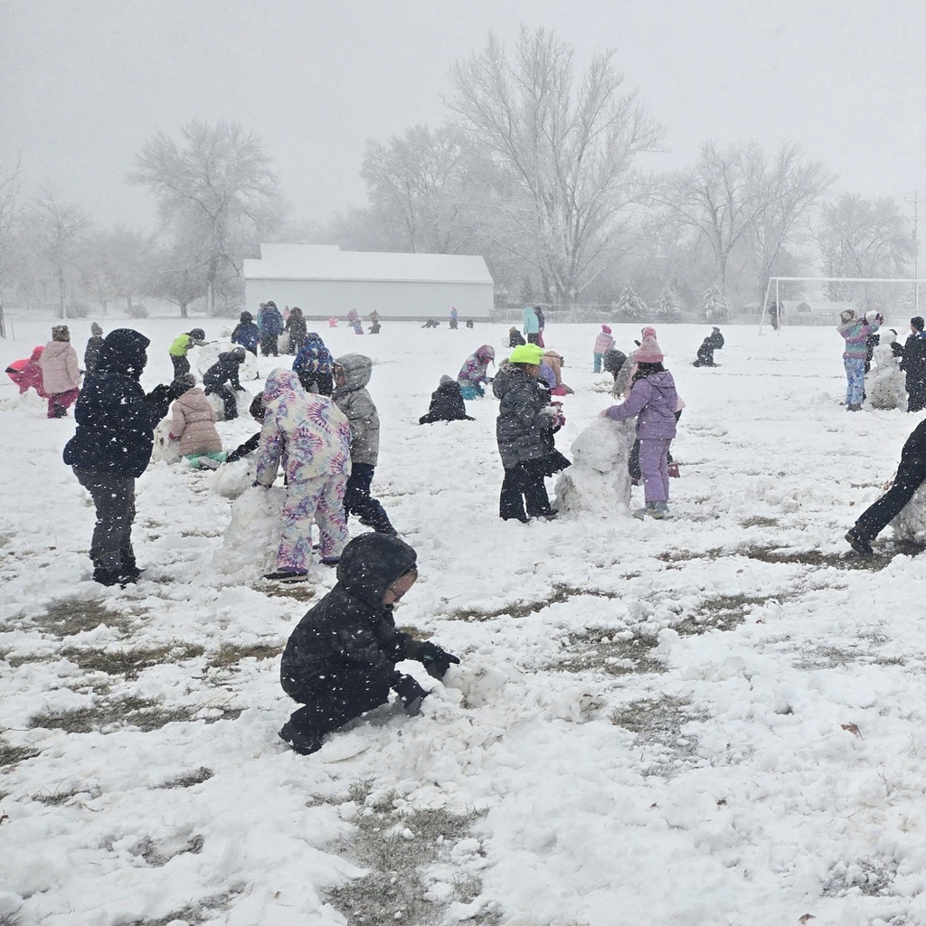 kids playing in snow
