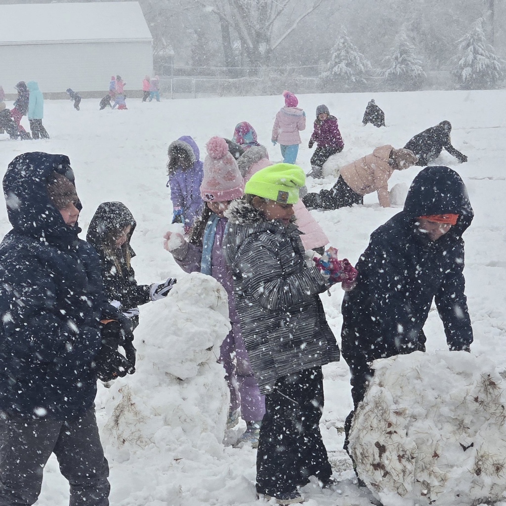 kids playing in snow