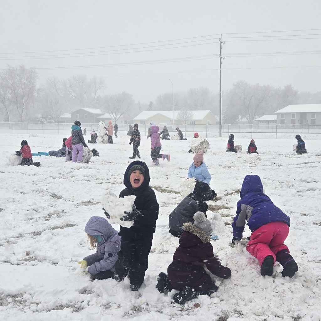 kids playing in snow
