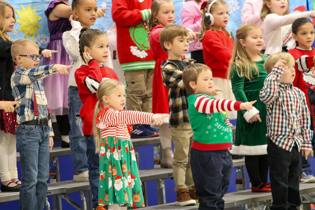 Mike Miller Elementary students performing at their winter program