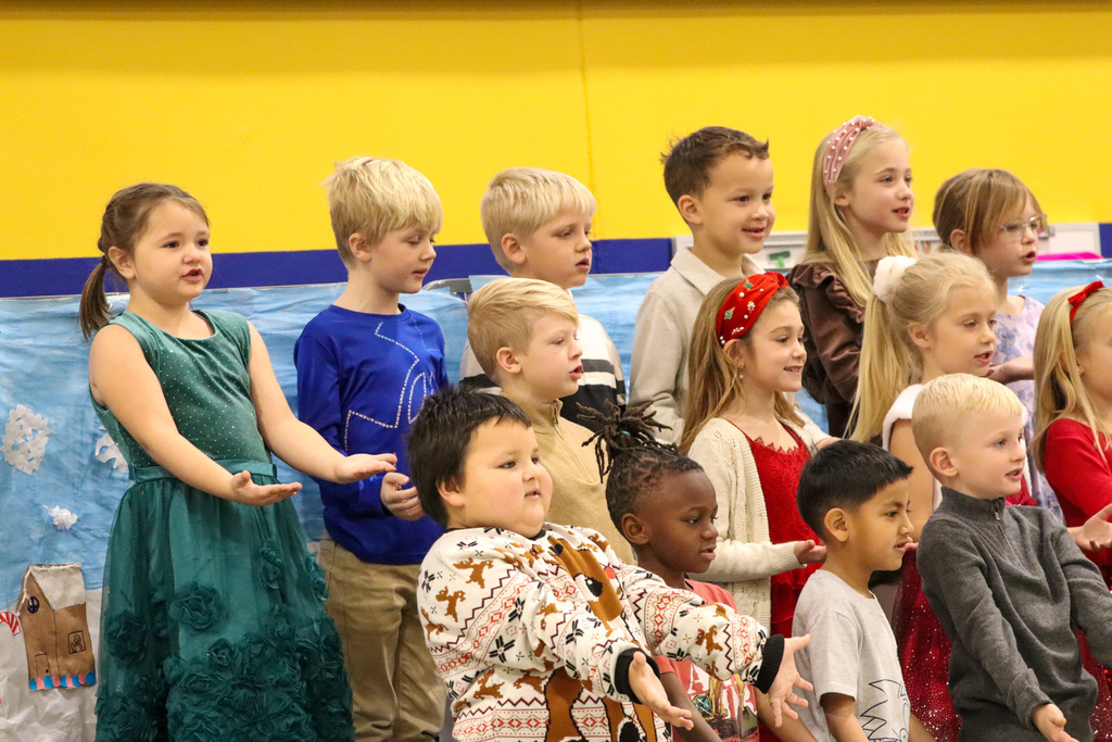 Mike Miller Elementary students performing at their winter program