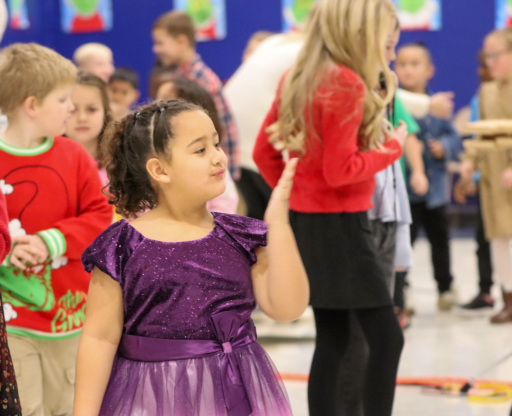 Mike Miller Elementary students at their winter program