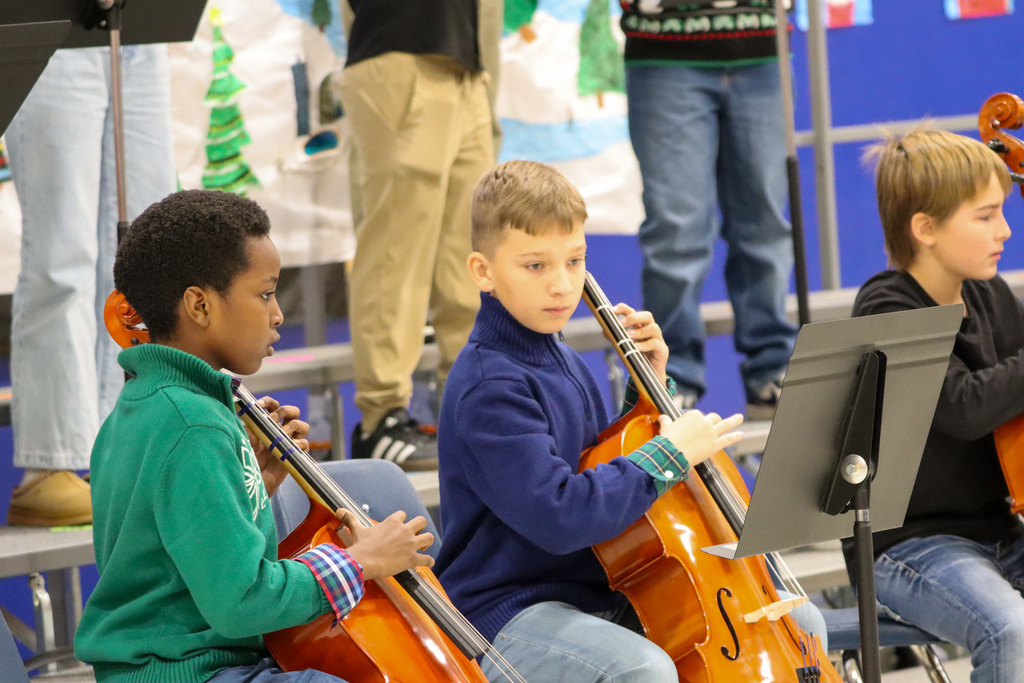 Mike Miller Elementary students performing at their winter program