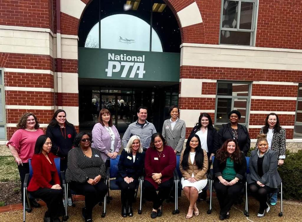 Doering with National PTA colleagues