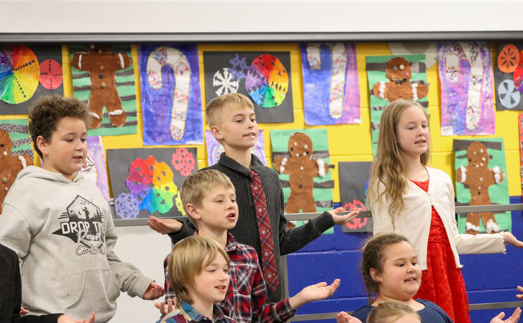 O.M. Tiffany students performing at their winter program