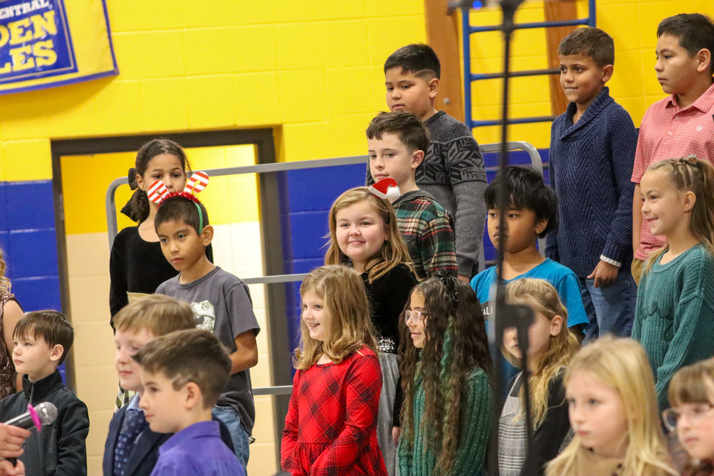 O.M. Tiffany students performing at their winter program