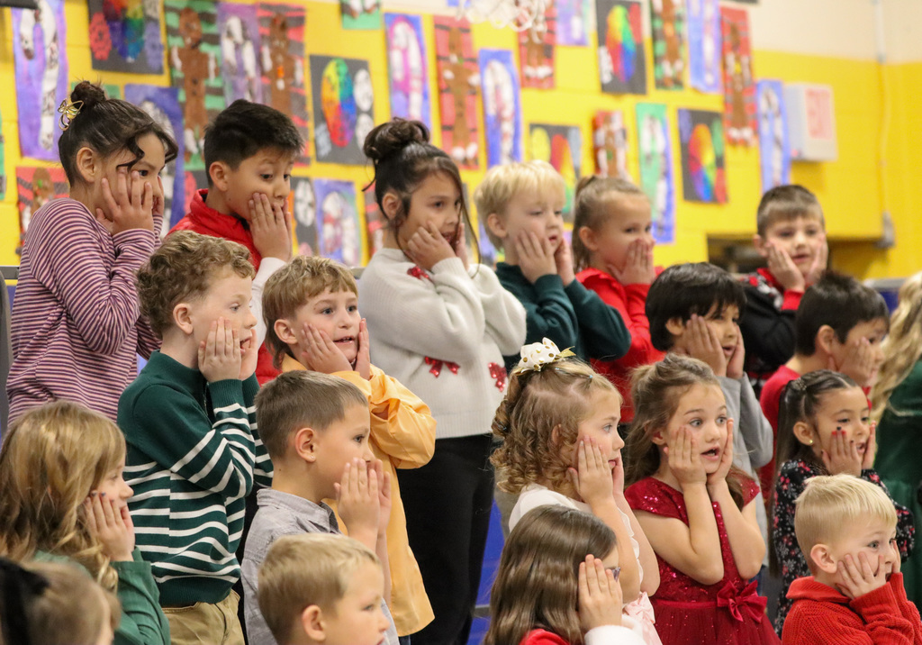 O.M. Tiffany students performing at their winter program